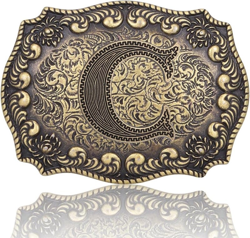 Btilasif Store Belt Buckles Men Western Cowboy Initial Letters ABCDJMR Mens Texas Rodeo Belt Buckle for Boys Girls - Image 1